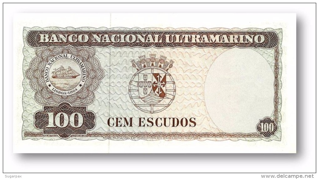 TIMOR - 100 ESCUDOS - 25.4.1963 - UNC - P 28 - Sign. 8 - REGULO D. ALEIXO - PORTUGAL - Timor