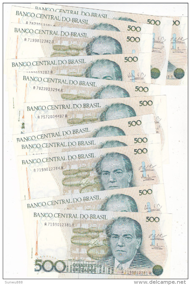 Lot 50 billets banknotes Amérique du Sud South America (Argentina & Brazil, FDC, uncirculated)