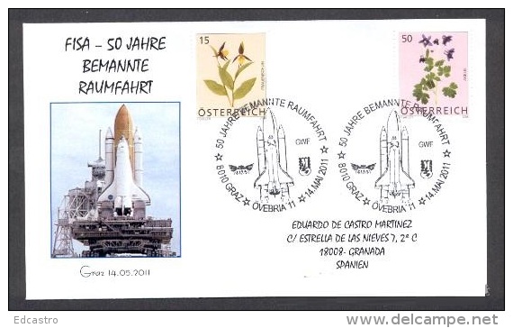 AUSTRIA 2011. SPECIAL POSTMARK. DISCOVERY. 50 YEARS OF FIRST MAN IN SPACE - Europe