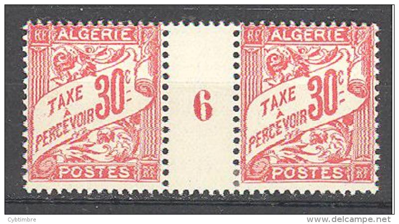 Algerie: Millésime 6 Sur Yvert Taxe N°5* - Timbres-taxe