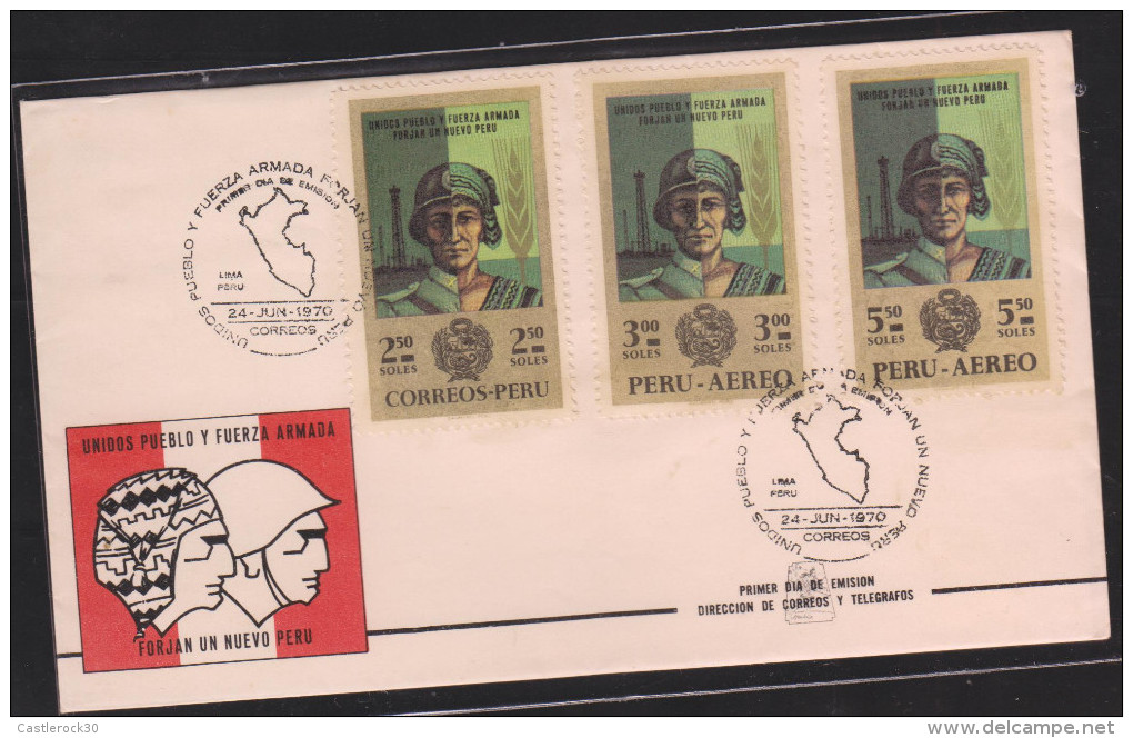 O) 1970 PERU, ARMED FORCES, PLATFORM - PETROLEUM-OIL, SOUVENIR MNH - Peru