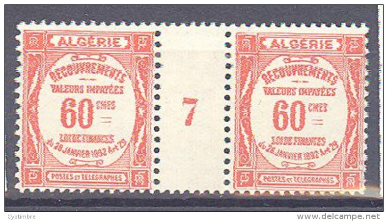 Algerie: Millésime 7 Sur Yvert  Taxe N°18* - Timbres-taxe