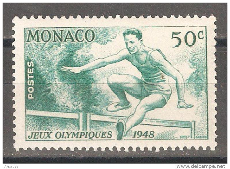 Monaco 1948,Sports,Hurdler,Sc 204,Mint L Hinged* - Unused Stamps