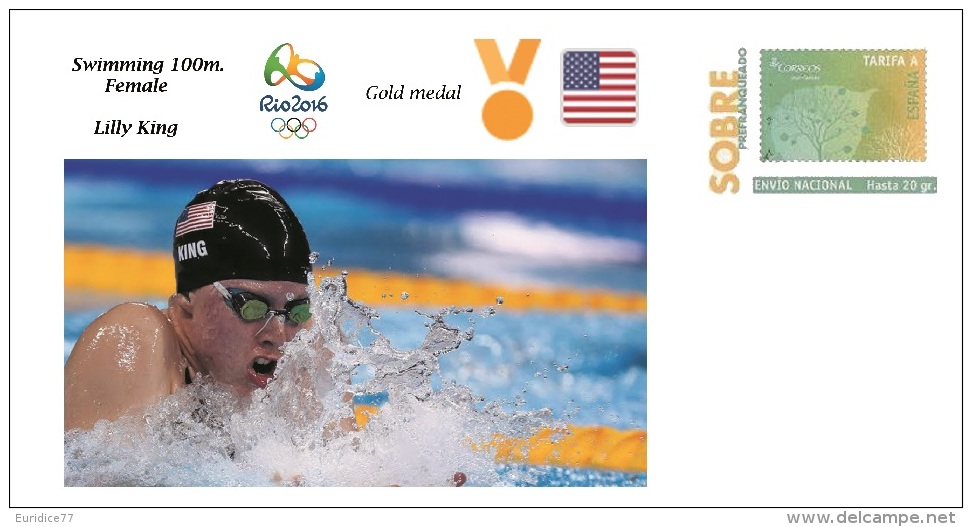 Spain 2016 - Olympic Games Rio 2016 - Gold Medal - Swimming Female U.S.A. Cover - Otros & Sin Clasificación