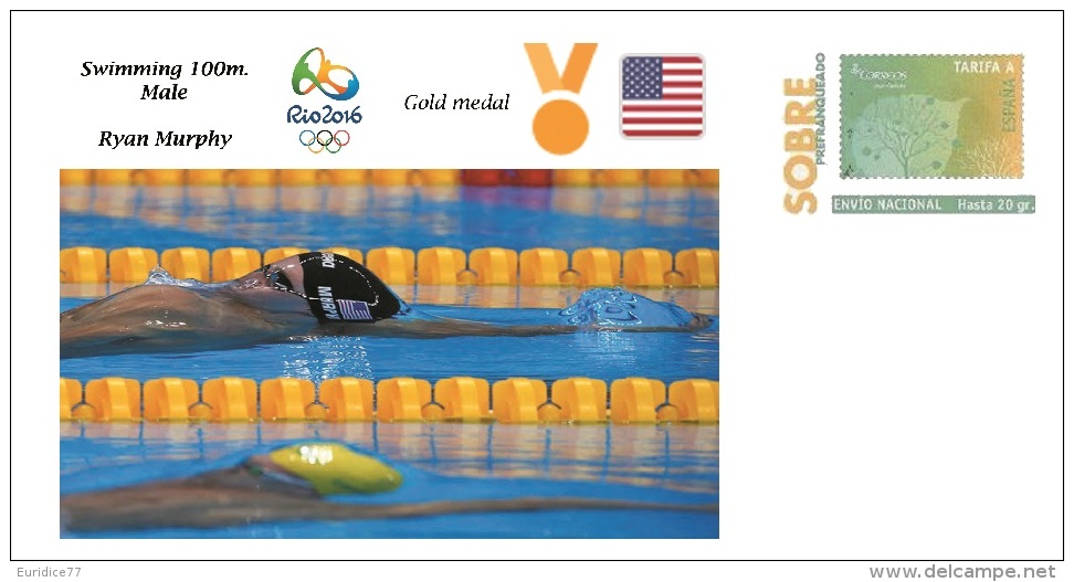 Spain 2016 - Olympic Games Rio 2016 - Gold Medal - Swimming Male U.S.A. Cover - Altri & Non Classificati