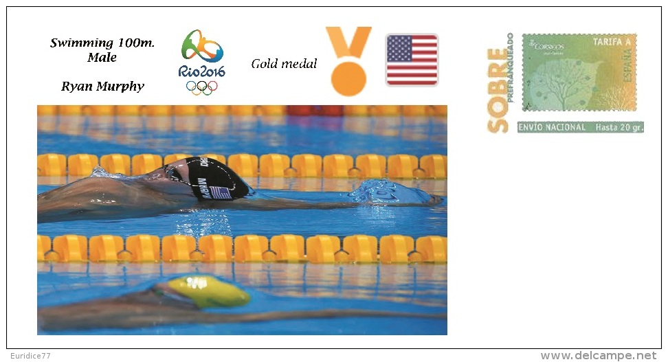 Spain 2016 - Olympic Games Rio 2016 - Gold Medal - Swimming Male U.S.A. Cover - Otros & Sin Clasificación