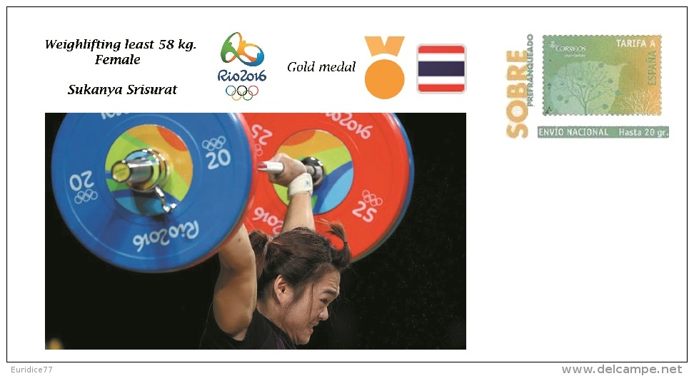 Spain 2016 - Olympic Games Rio 2016 - Gold Medal - Weigh Female Thailand Cover - Otros & Sin Clasificación