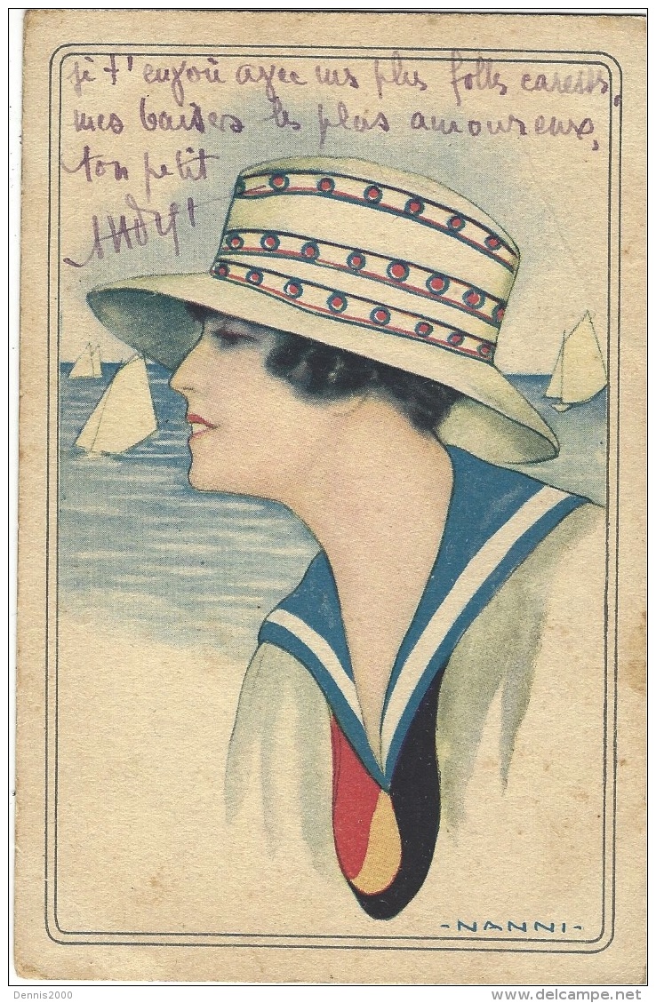 FEMME - PORTRAIT - CHAPEAU - Illustrateur NANNI - Nanni