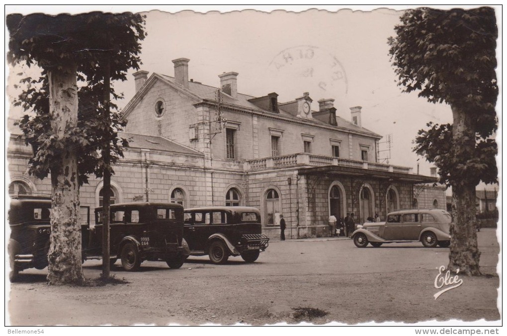 Cpsm Photo 24- Bergerac - La Gare  ( Circulé En 1951) - Bergerac