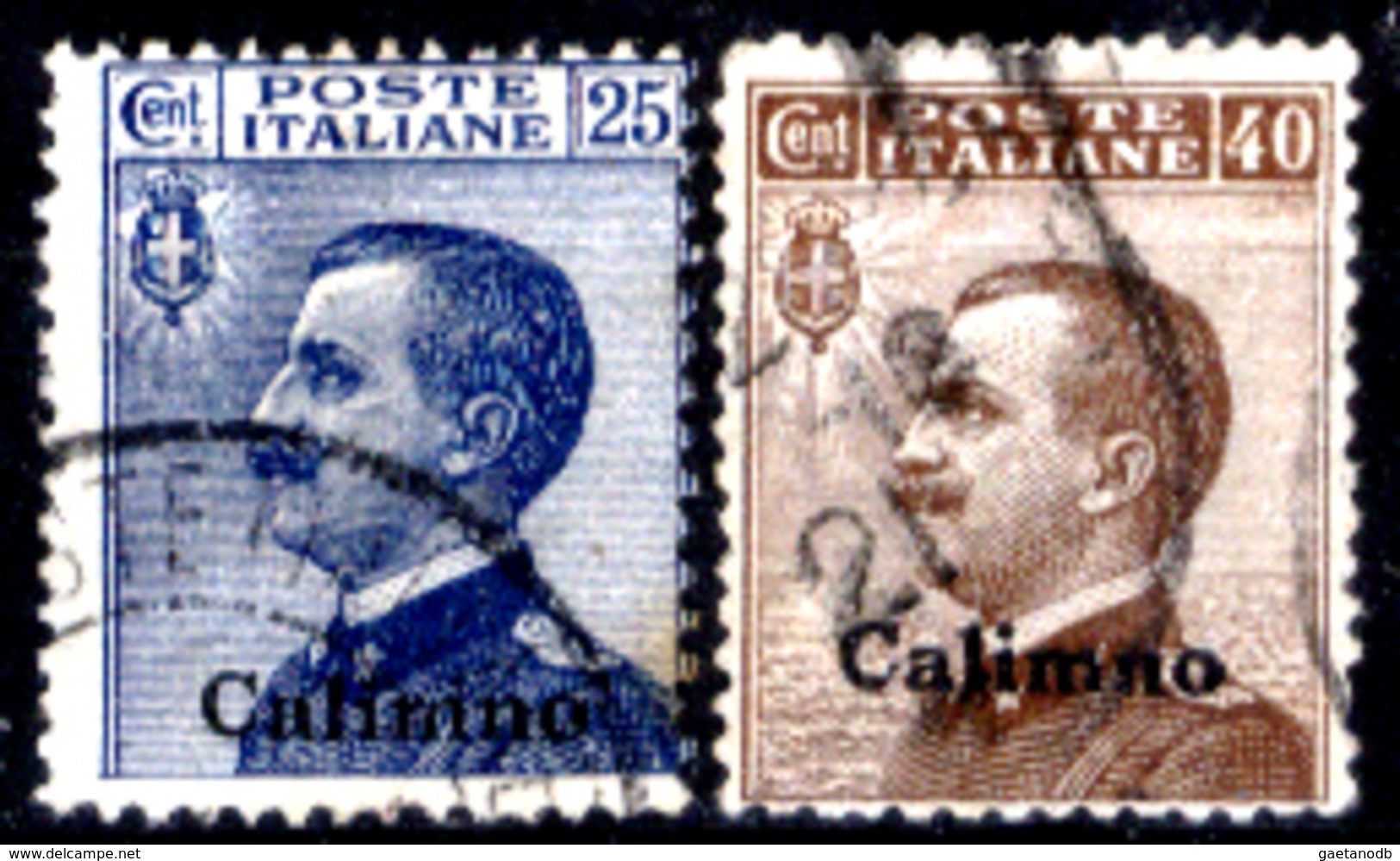 Italia-F01206 - Egeo - Calino  - 1912: Sassone N.  5, 6 (o) Used - Privo Di Difetti Occulti - Egée (Calino)