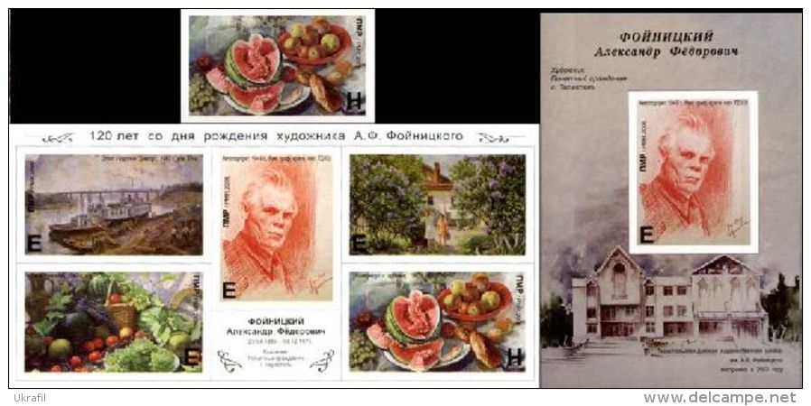 Transnistria 2006, Painter A.Foynitski, Selfadhesive, 1v + 2 Blocks - Moldova