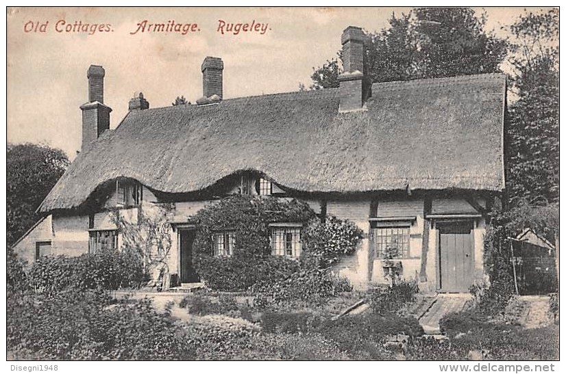 06139 "ARMITAGE - RUGELEY - STAFFORDSHIRE - ENGLAND - OLD COTTAGE" CART. ORIG. NON SPEDITA - Autres & Non Classés