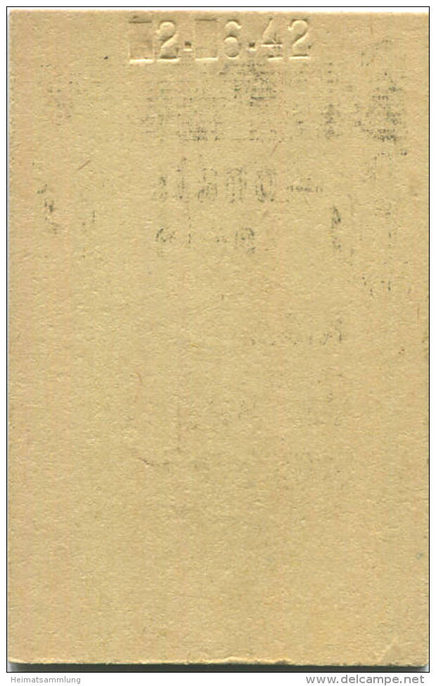 Berlin - Monatskarte - Potsdamer Platz Tempelhof - 2. Klasse Preisstufe 1 1943 - Europa