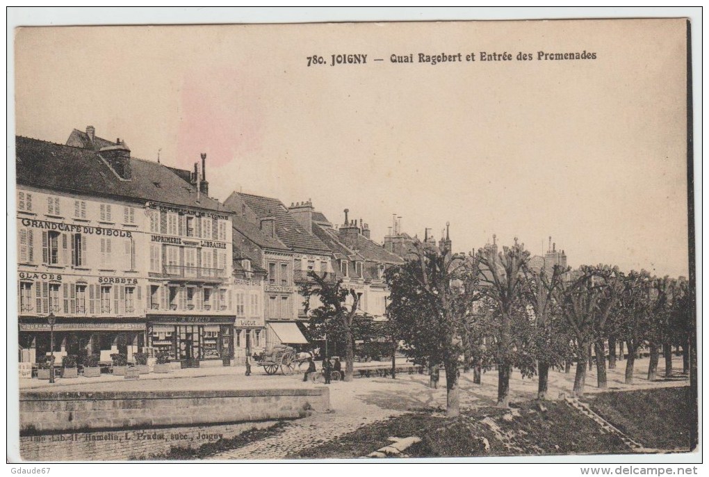 JOIGNY (89) - QUAI RAGOBERT ET ENTREE DES PROMENADES - Joigny