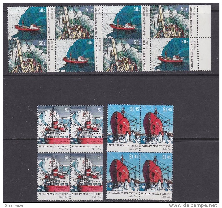 AAT 2003 Dan Ships 4v Bl Of 4 ** Mnh (31600) - Unused Stamps