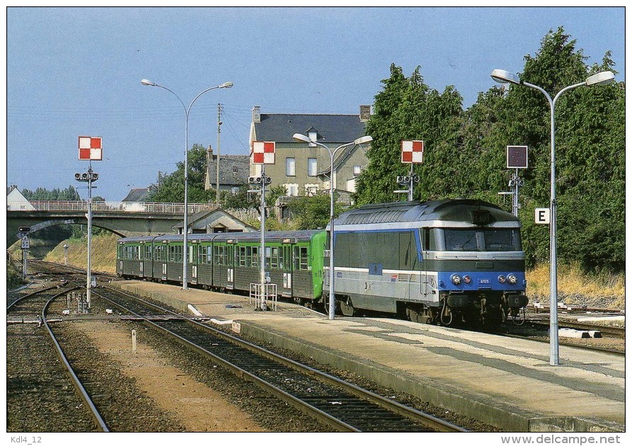 CMFM 069 - Train, Loco BB 67000 (67373) En Gare De DOL DE BRETAGNE (35) - SNCF - Trains