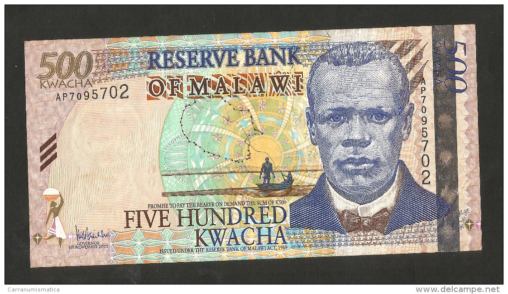 MALAWI - RESERVE BANK Of MALAWI - 500 KWACHA (2005) - Malawi