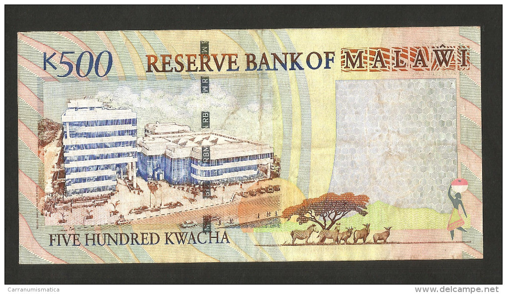 MALAWI - RESERVE BANK Of MALAWI - 500 KWACHA (2005) - Malawi