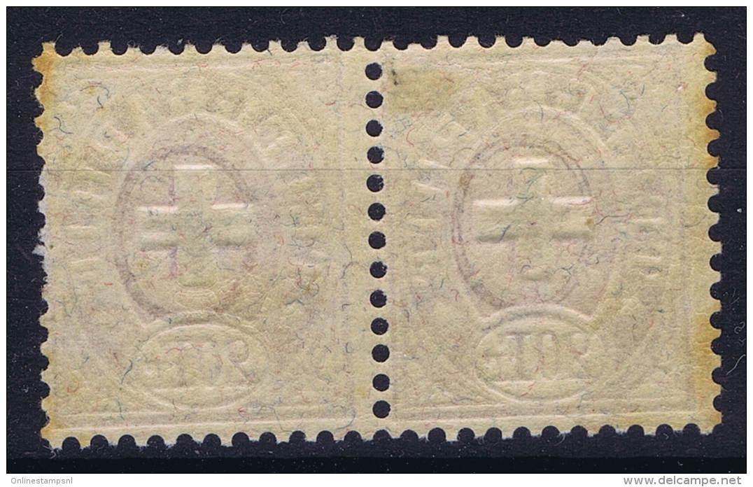 Switserland 1881 Pair  Mi Nr 19 1x MNH/** + 1 X MH/* - Telegrafo