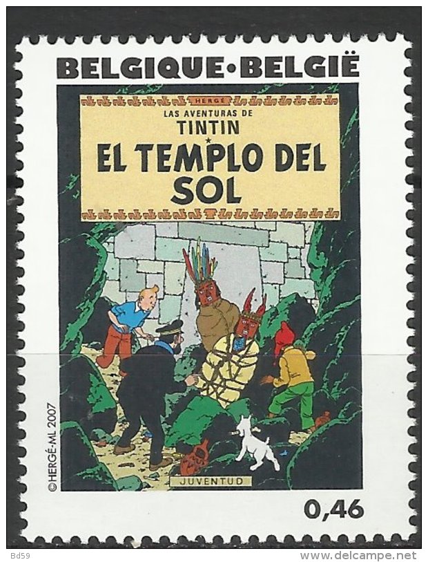 BELGIQUE 2007 TINTIN - Le Temple Du Soleil - Bandes Dessinées