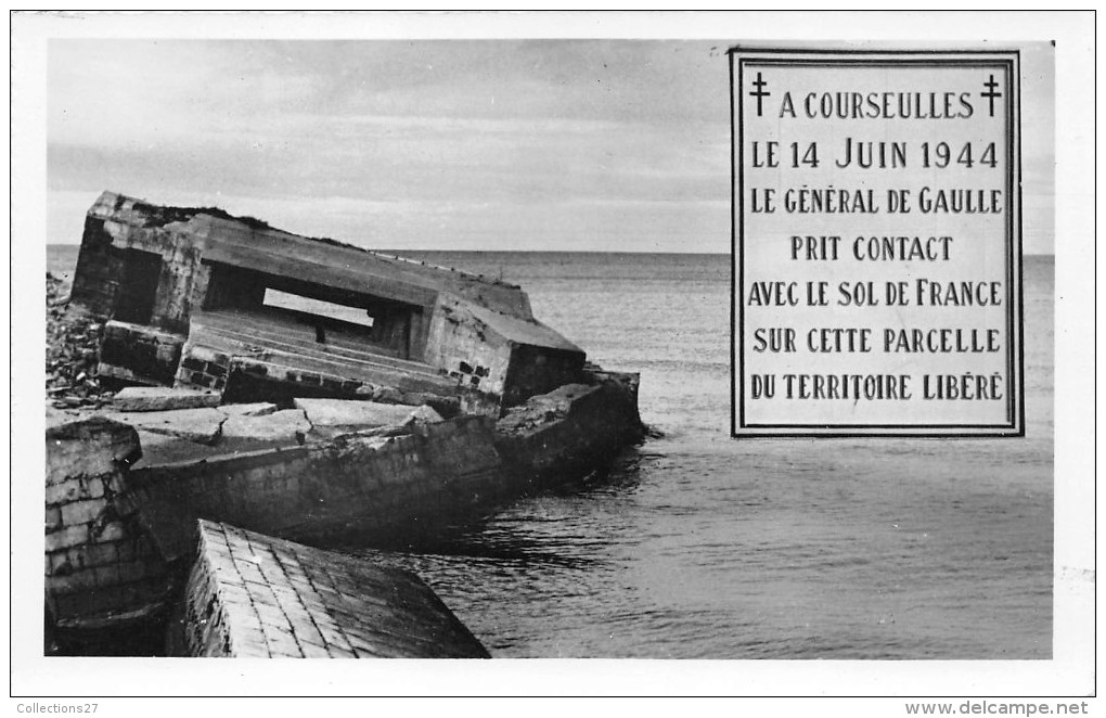 14-COURSEULLES-SUR-MER- BLOCKAUS DEFENDENT L'ENTREE DU PORT - Courseulles-sur-Mer