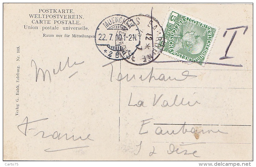 Autriche - Salzburg  - Postmarked 1910 - Salzburg Stadt