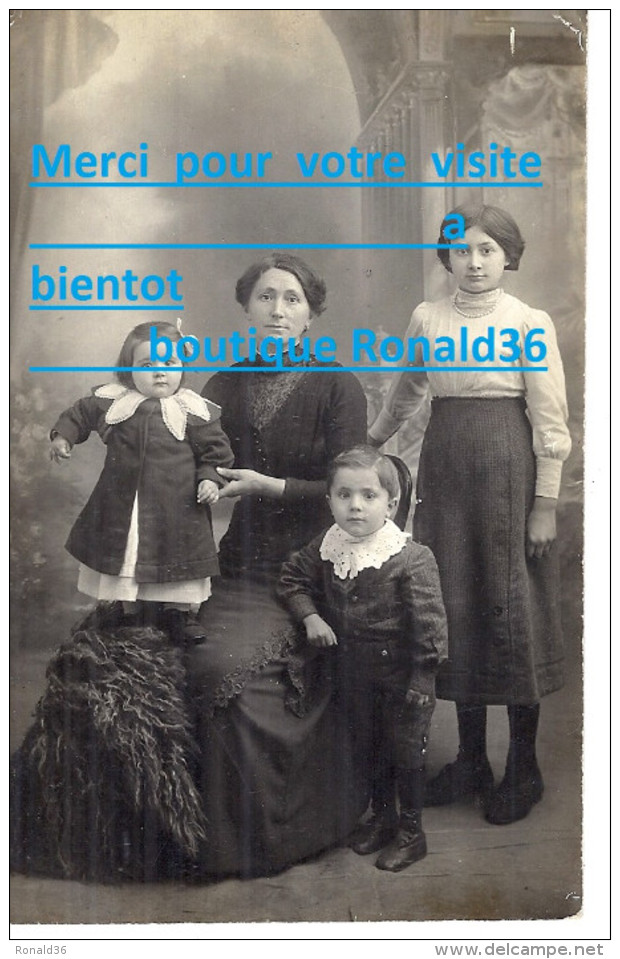 Cpp Portrait De La Famille GAILLARD Marie Adr A BADECON LE PIN 36 Famille THORET / GRANGER A Ardentes - Genealogia