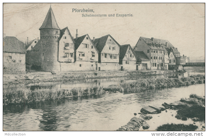 DE PFORZHEIM / Schelmenturm Und Enzpartie / - Pforzheim