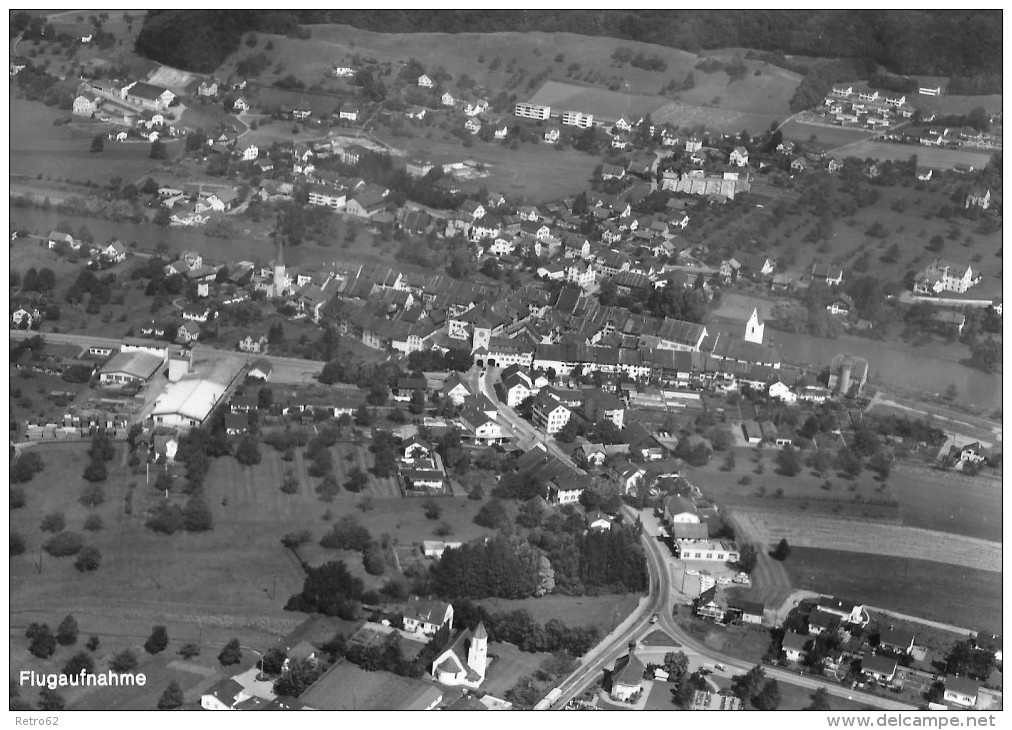 MELLINGEN &#8594; Flugaufnahme Vor Dem Bauboom, Ca.1965 - Mellingen