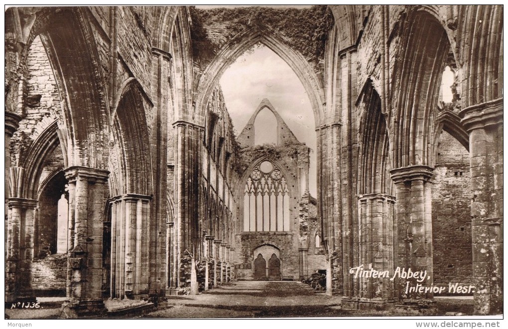 18942. Postal TINTERN Abbey (Monmouthshire) Wales , Interior West - Monmouthshire