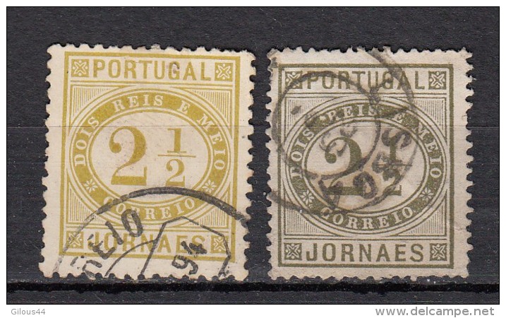 Portugal Timbres Pour Journaux 1876  YT N°50 & N°50A - Oblitérés