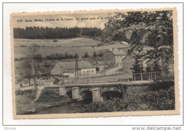 33859  -  Lesse  Redu  Le Grand  Pont  Et  Le Village - Libin