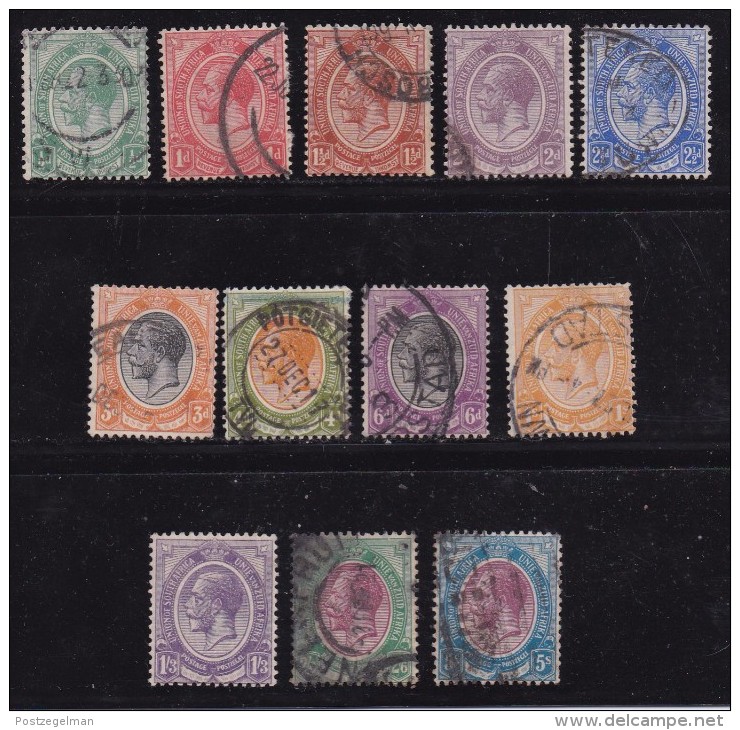 SOUTH AFRICA "UNION" 1913 Used Stamp(s)  George V 12 Values Not Complete Between Nr. 2 And 14 - Other & Unclassified