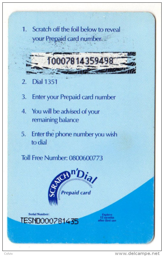 BOTSWANA RECHARGE SCRATCH N´Dial P10 - Botswana