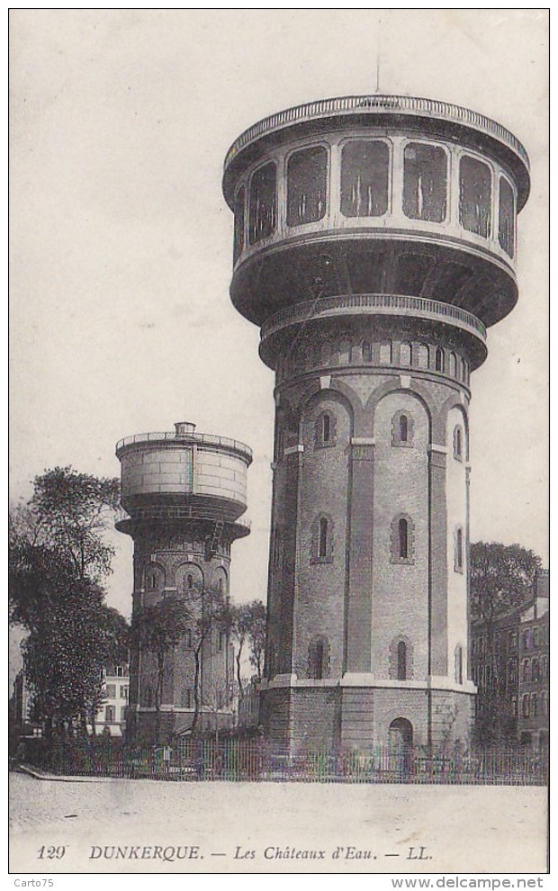 Architecture - 2 Châteaux D'Eau Dunkerque - Water Towers & Wind Turbines