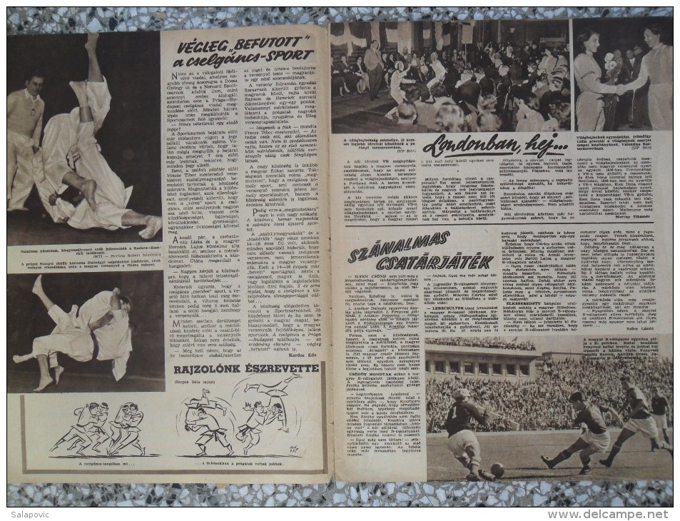 KEPES SPORT MAGYARORSZAG - JUGOSZLAVIA 3:1 HUNGARY -  YUGOSLAVIA 1956 - Libros