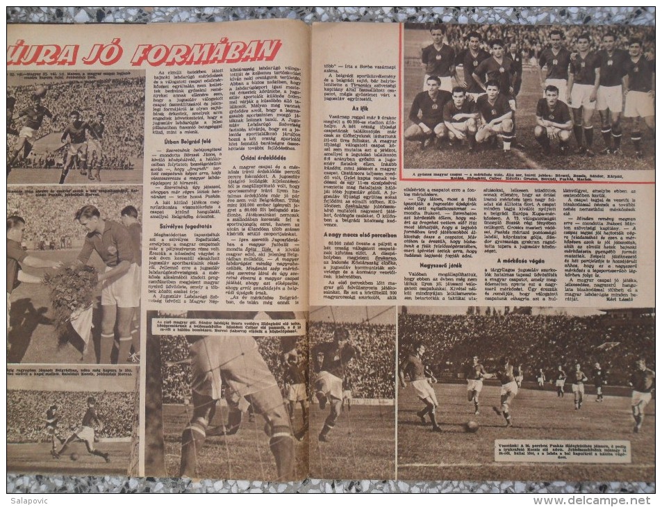 KEPES SPORT MAGYARORSZAG - JUGOSZLAVIA 3:1 HUNGARY -  YUGOSLAVIA 1956 - Livres