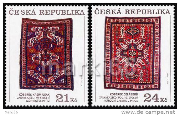 Czech Republic - 2010 - Antic Transcaucasian Carpets - Mint Stamp Set - Unused Stamps