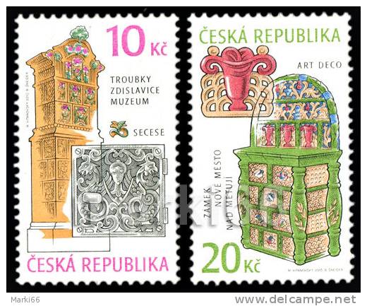 Czech Republic - 2010 - Historical Chimneys, XX Century - Mint Stamp Set - Neufs