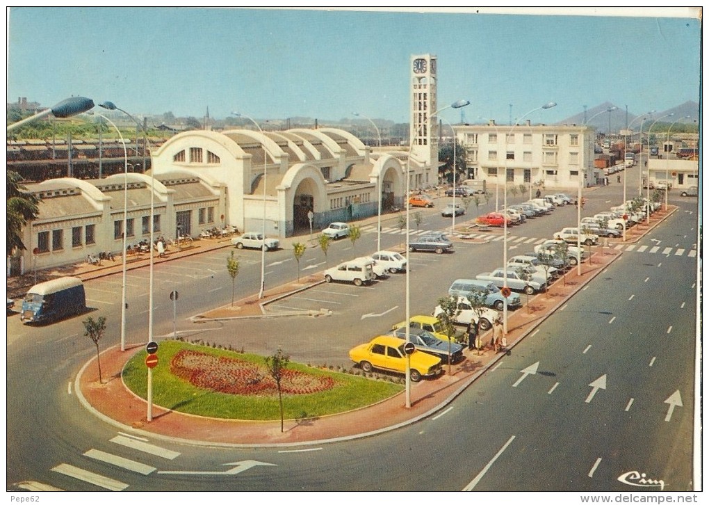 Lens-place Du Général De Gaulle-la Gare-cpm - Lens