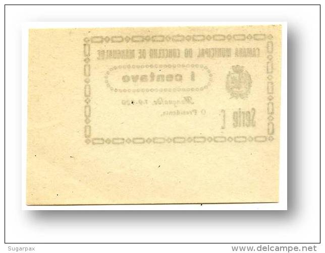 MANGUALDE - CÉDULA 1 CENTAVO - Série C - Escassa - 1.9.1920 - M.A. 1315 - PORTUGAL Emergency Paper Money Notgeld - Portugal
