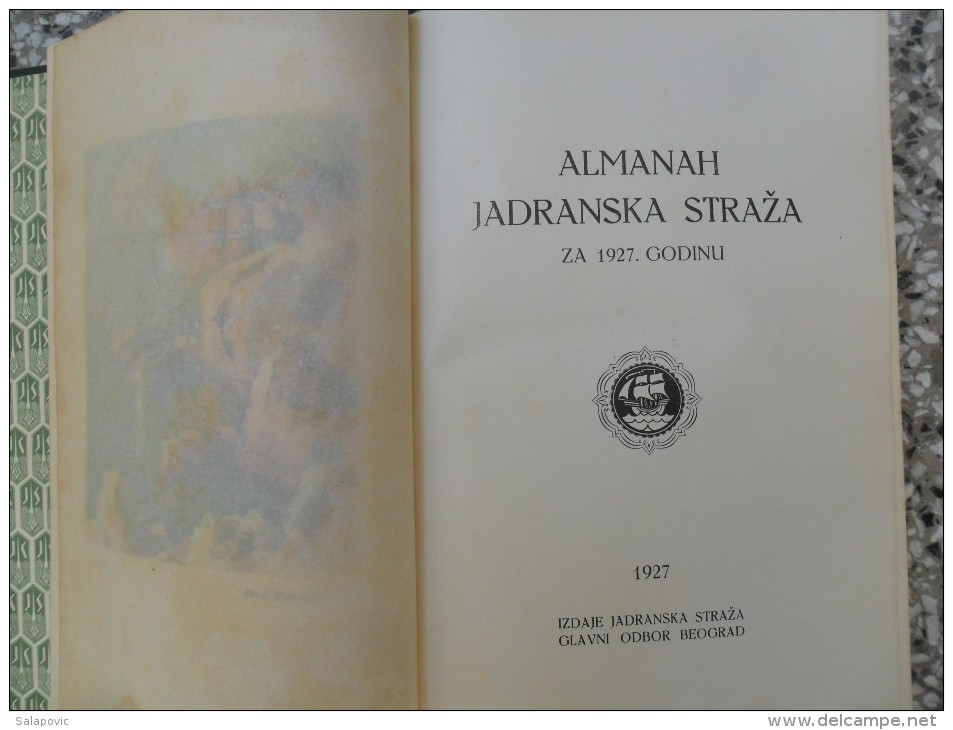 ALMANAH JADRANSKA STRAZA 1927 - Autres & Non Classés