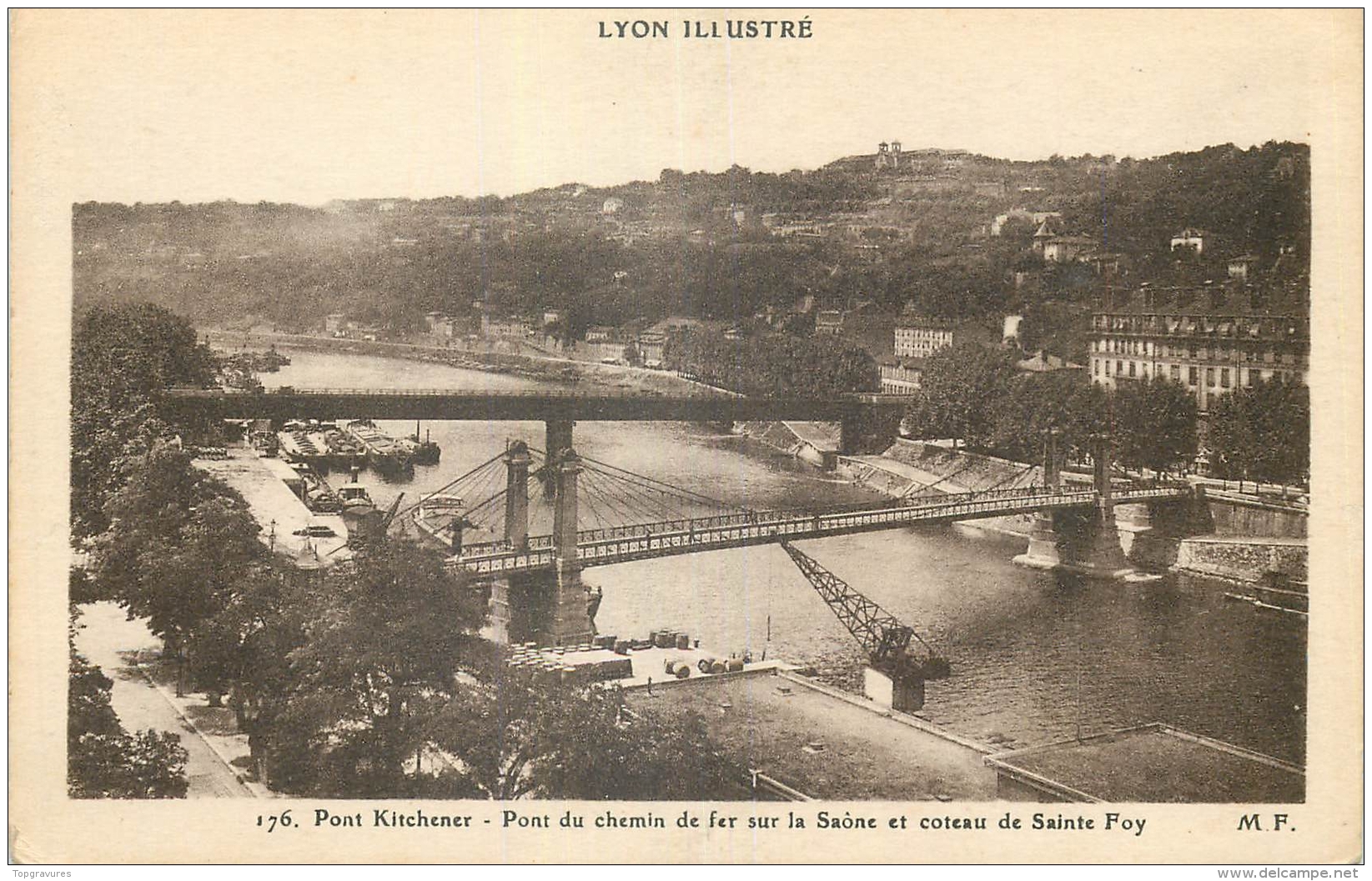 69 LYON ILLUSTRE PONT KITCHENER PONT DU CHEMIN DE FER - Autres & Non Classés