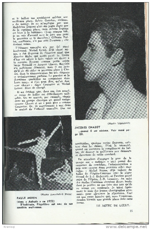 Livre  6 Livres , Revue Ancienne , La Danse 1956 - Bücherpakete