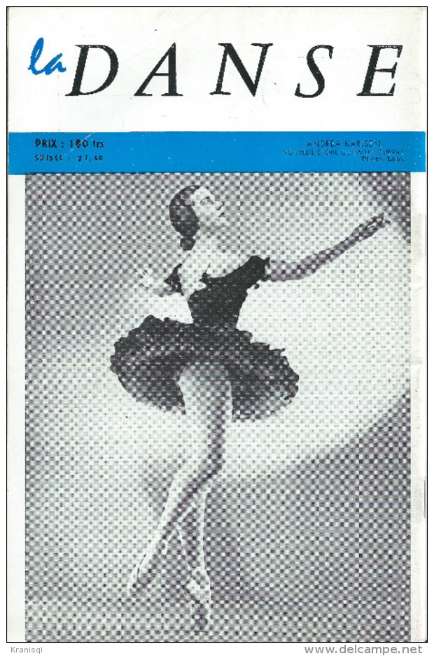 Livre  6 livres , revue ancienne , la danse 1956