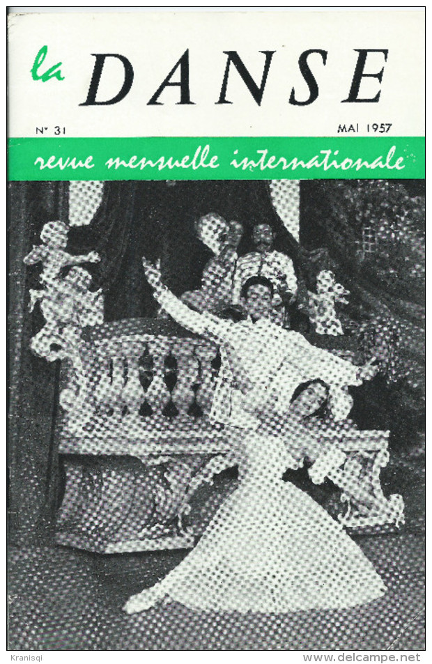 Livre  6 livres , revue ancienne , la danse 1956