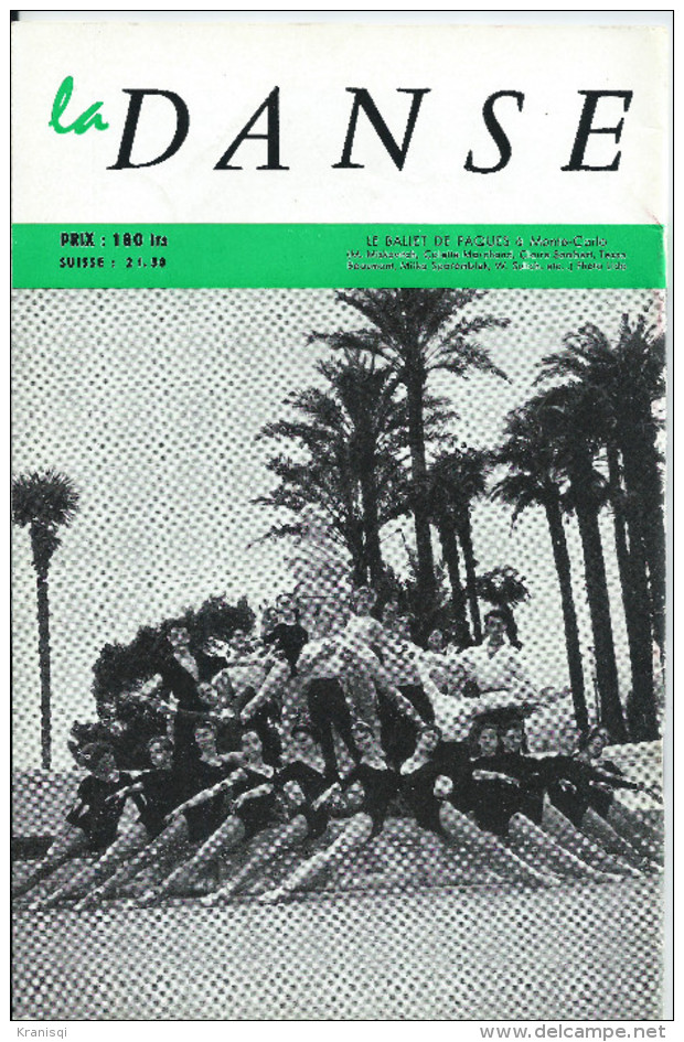 Livre  6 livres , revue ancienne , la danse 1956