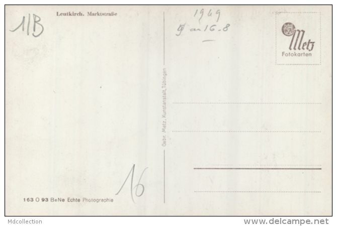 DE LEUTKIRCH / E. J. Weber, Eisenhandlung, Marktstrasse / - Leutkirch I. Allg.