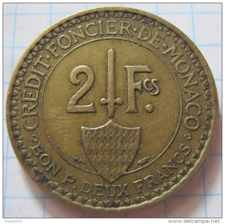 Monaco 2 Francs 1926 - 1922-1949 Louis II