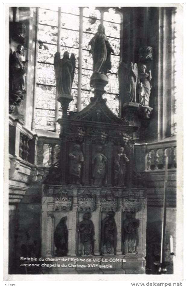 Vic-le-Comte - Retable Du Chœur De L'église , 1940 - Vic Le Comte